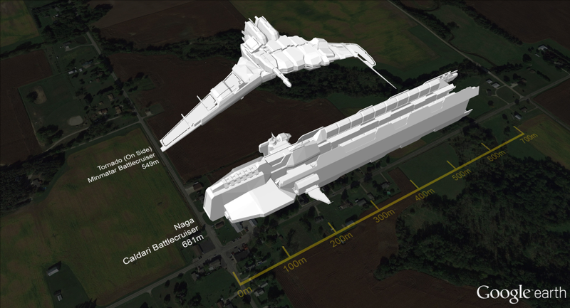 Illustration for article titled Eve Online Ships, Compared To The Real World
